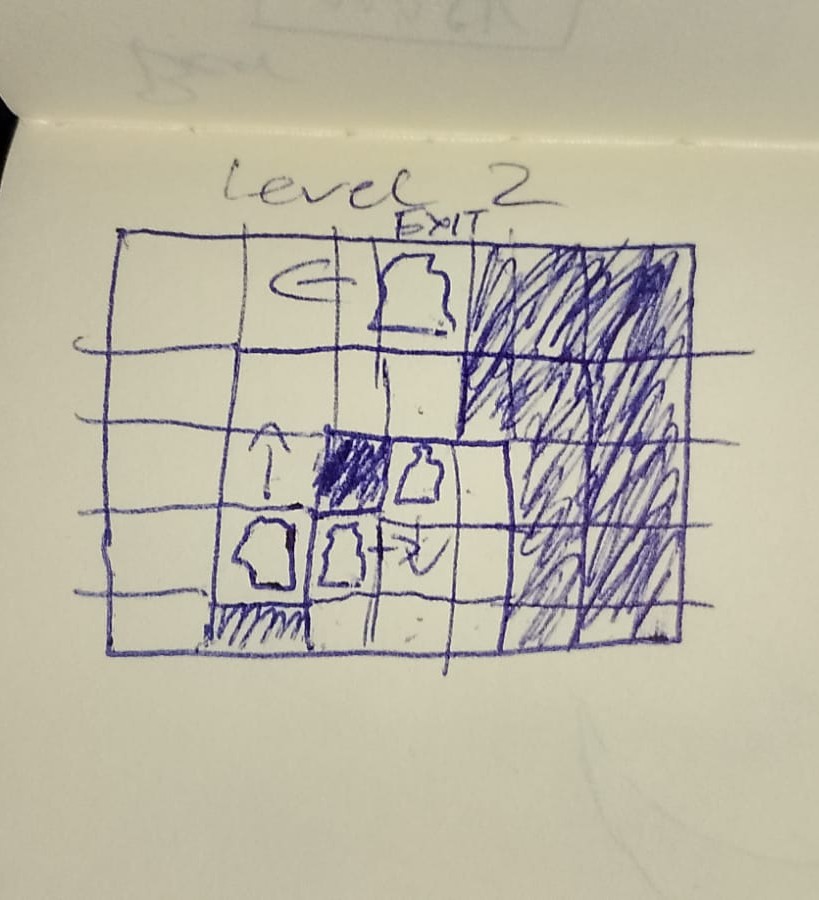 Puzzle concept sketch for eagle temple